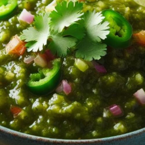 Receta de Salsa Verde Cruda 1 salsa verde cruda receta facil